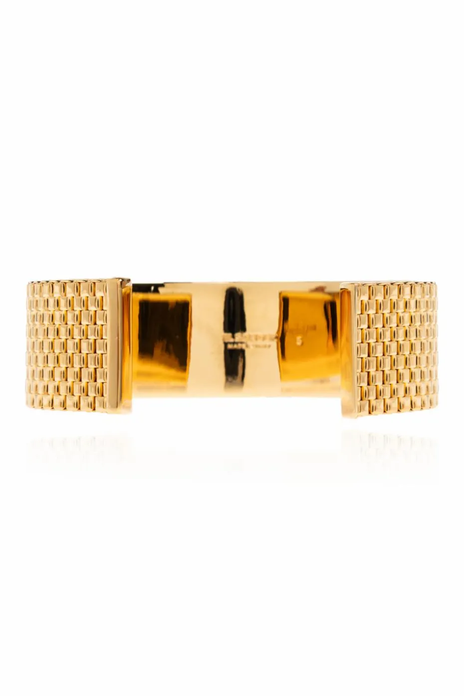 JIL SANDER GOLD Brass bracelet