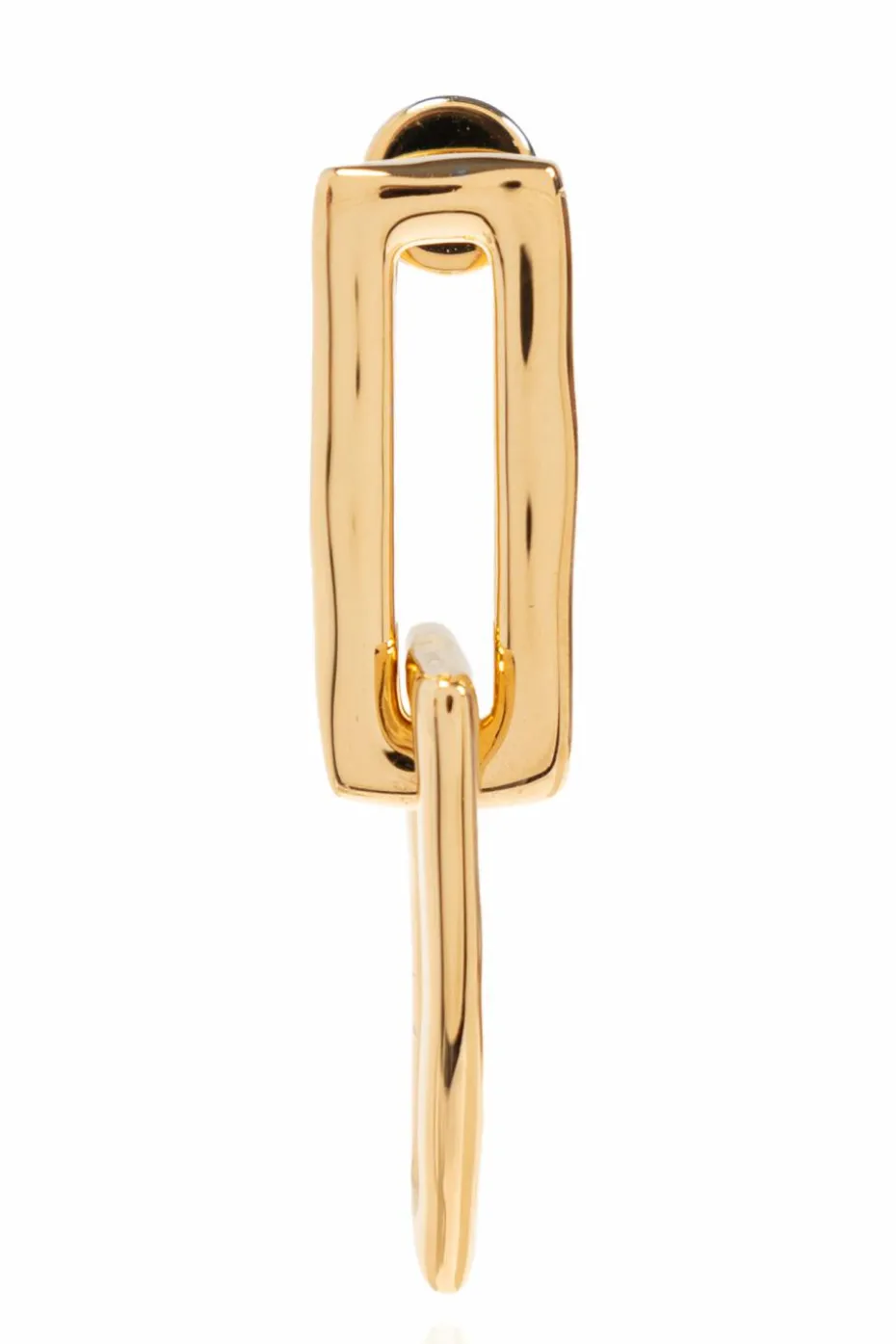 JIL SANDER GOLD Brass earrings