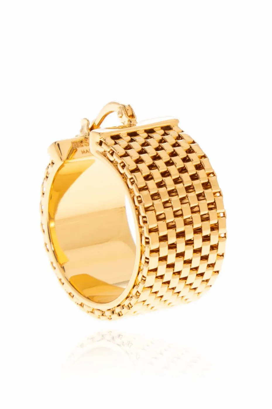 JIL SANDER GOLD Brass earrings