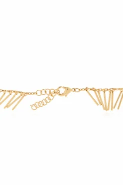 JIL SANDER GOLD Brass necklace