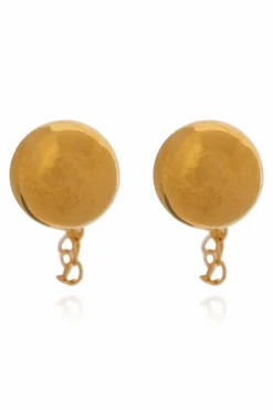 JIL SANDER GOLD Silver earrings