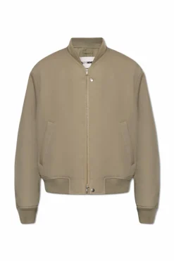 JIL SANDER GREEN Insulated bomber jacket