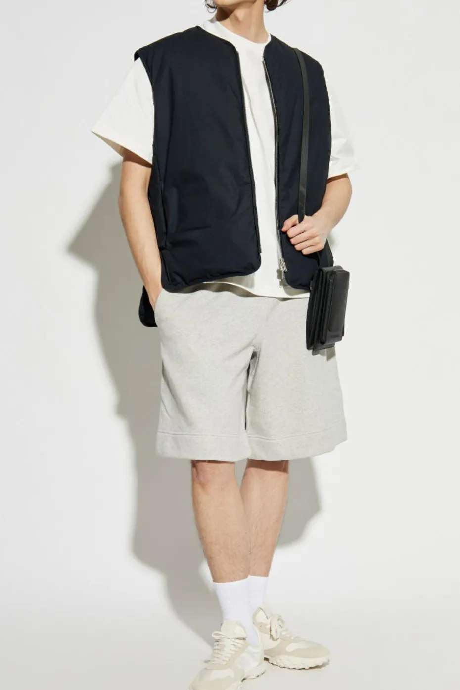 JIL SANDER+ GREY Logo shorts