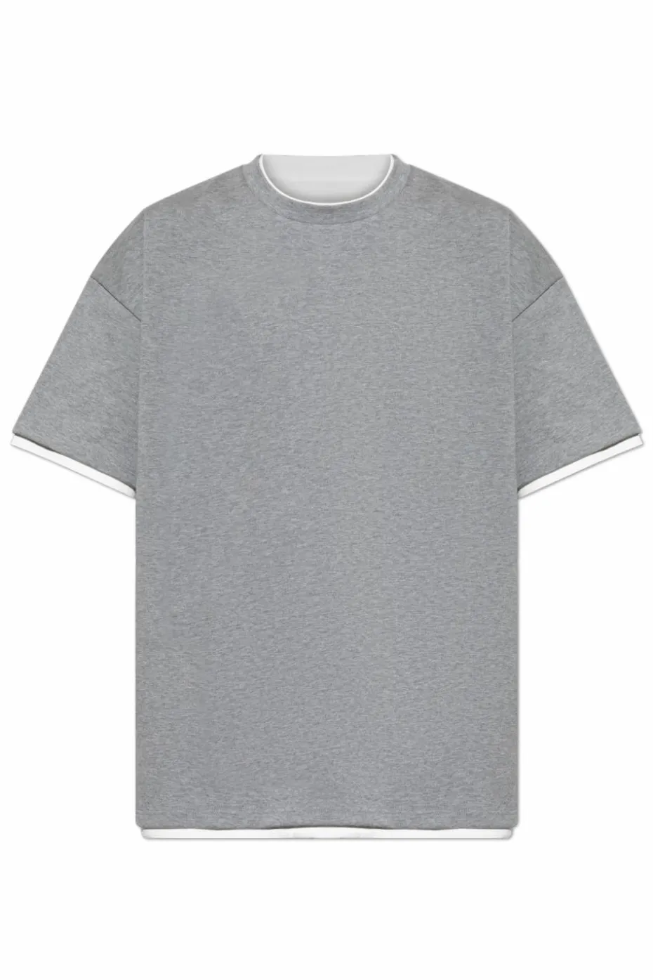 JIL SANDER GREY Printed T-shirt