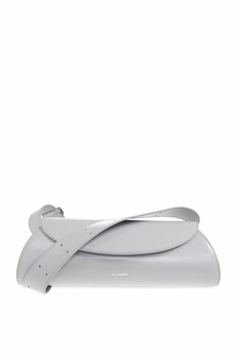 JIL SANDER GREY Shoulder bag "Cannolo"