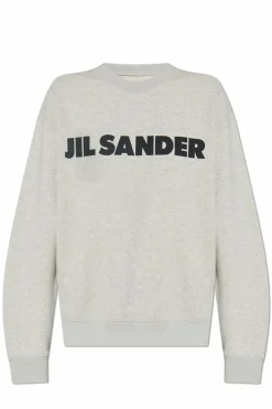 JIL SANDER GREY Sweatshirt with logo