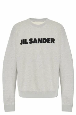 JIL SANDER GREY Sweatshirt with logo