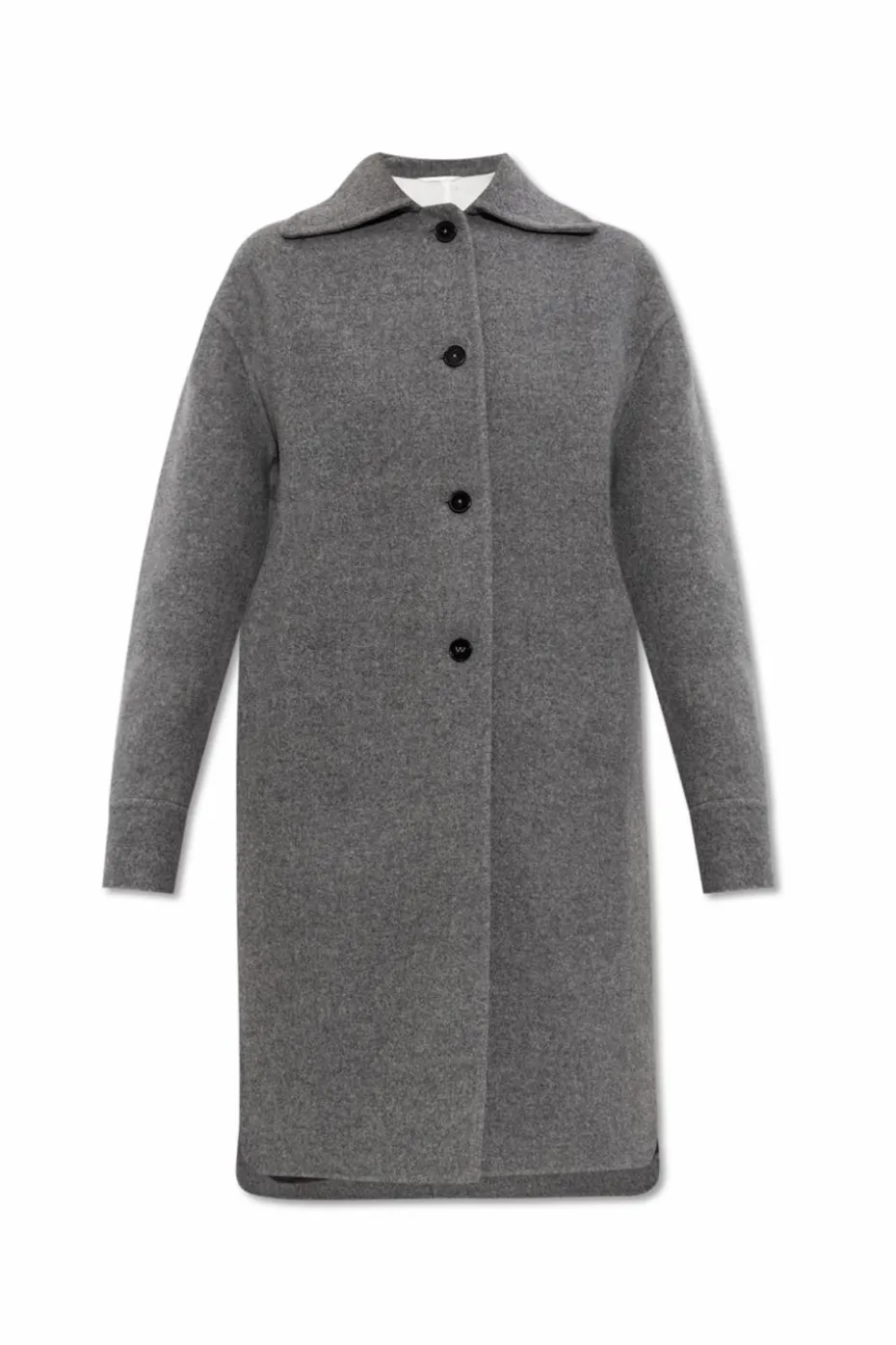 JIL SANDER GREY Wool coat