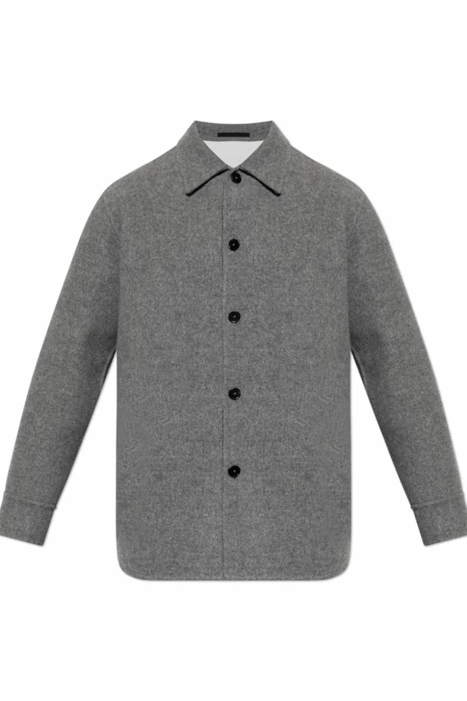 JIL SANDER GREY Wool shirt