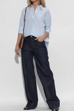 JIL SANDER light blue Shirt dress