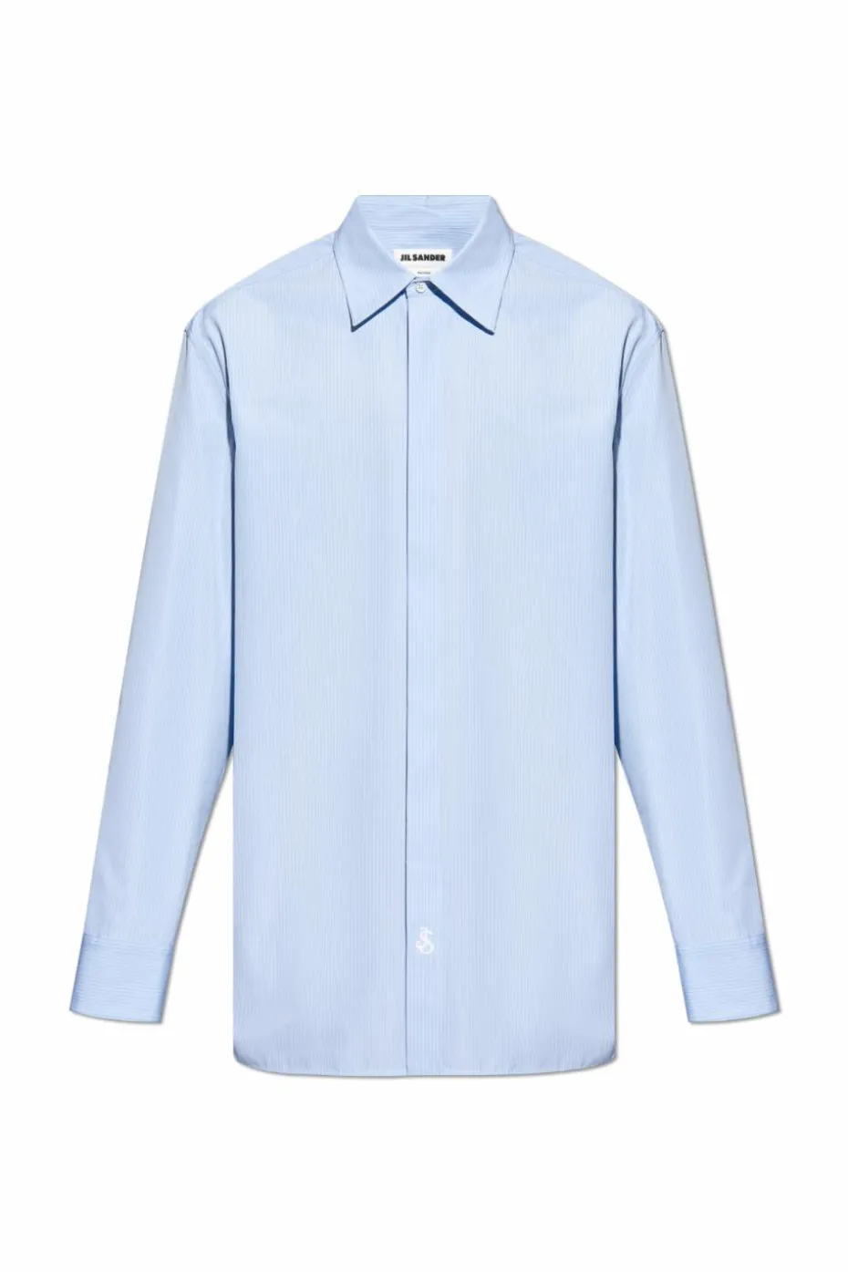 JIL SANDER light blue Striped pattern shirt