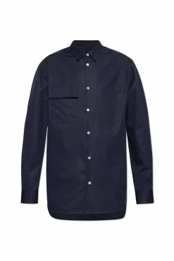 JIL SANDER NAVY BLUE Cotton shirt