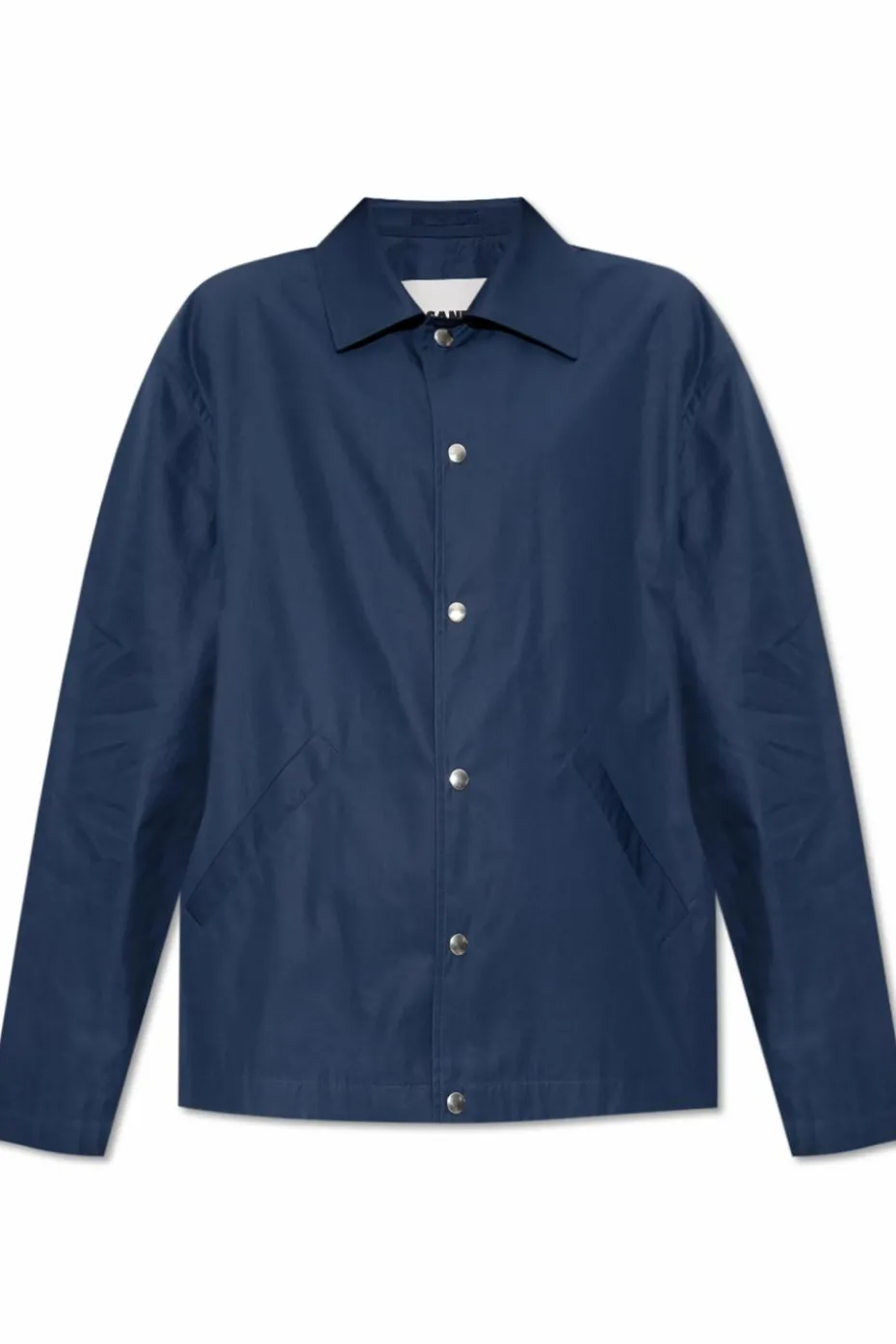 JIL SANDER NAVY BLUE Jacket with collar