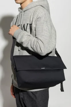 JIL SANDER+ NAVY BLUE Shoulder bag with logo