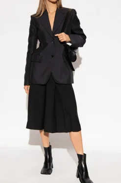 JIL SANDER+ NAVY BLUE Single-breasted blazer