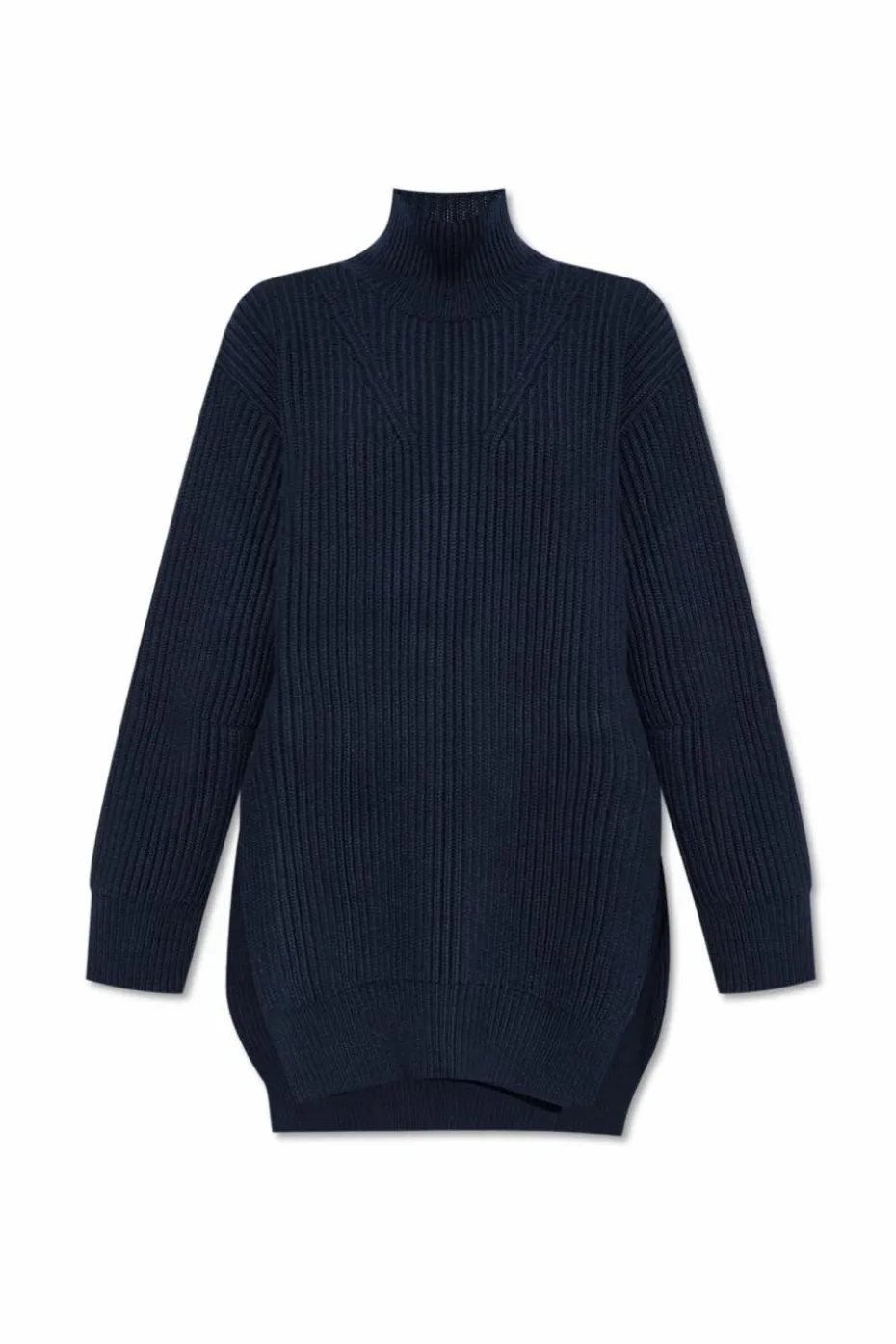 JIL SANDER NAVY BLUE Woolen turtleneck
