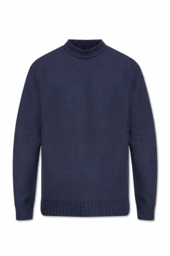 JIL SANDER NAVY BLUE Wool sweater