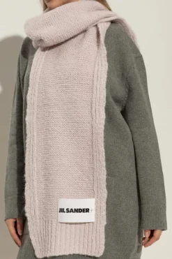 JIL SANDER+ PINK Mohair scarf