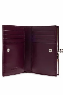 JIL SANDER PURPLE Leather wallet