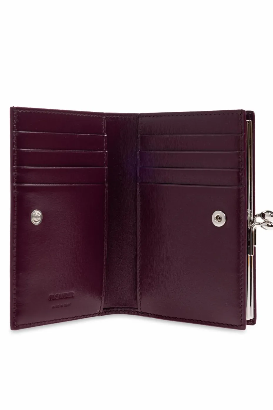 JIL SANDER PURPLE Leather wallet