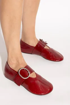 JIL SANDER RED Leather shoes