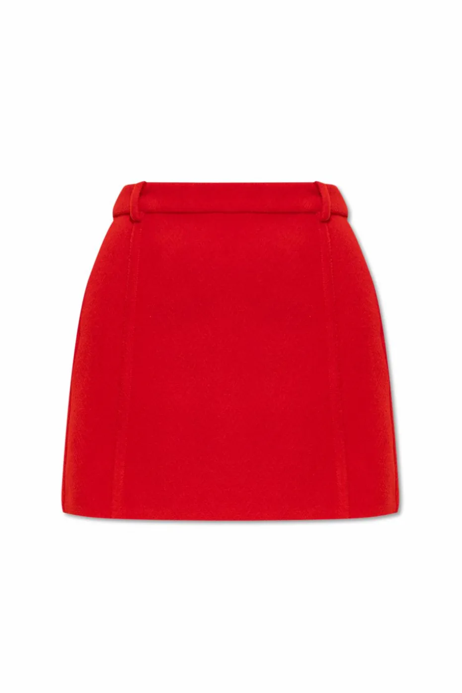 JIL SANDER RED Wool skirt