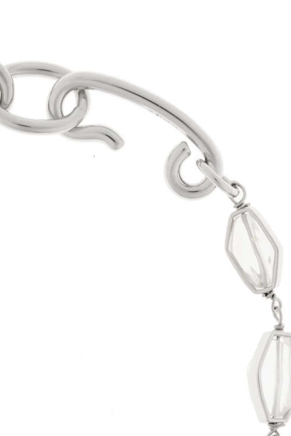 JIL SANDER SILVER Bracelet with applications