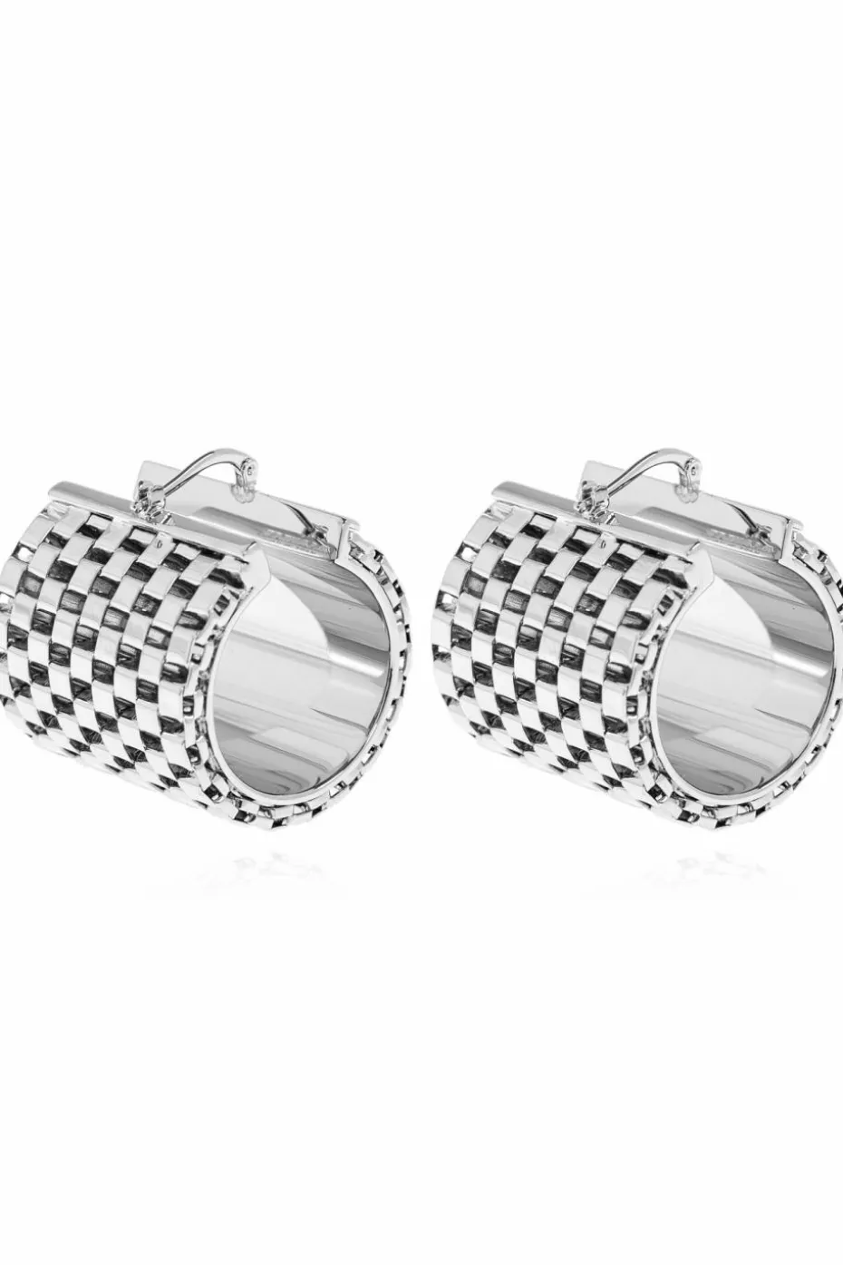 JIL SANDER SILVER Brass earrings