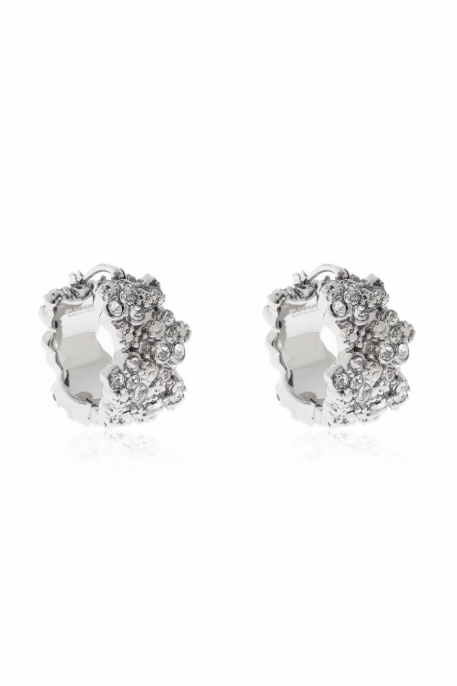 JIL SANDER SILVER Brass earrings