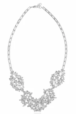 JIL SANDER SILVER Brass necklace
