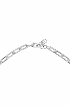 JIL SANDER SILVER Brass necklace