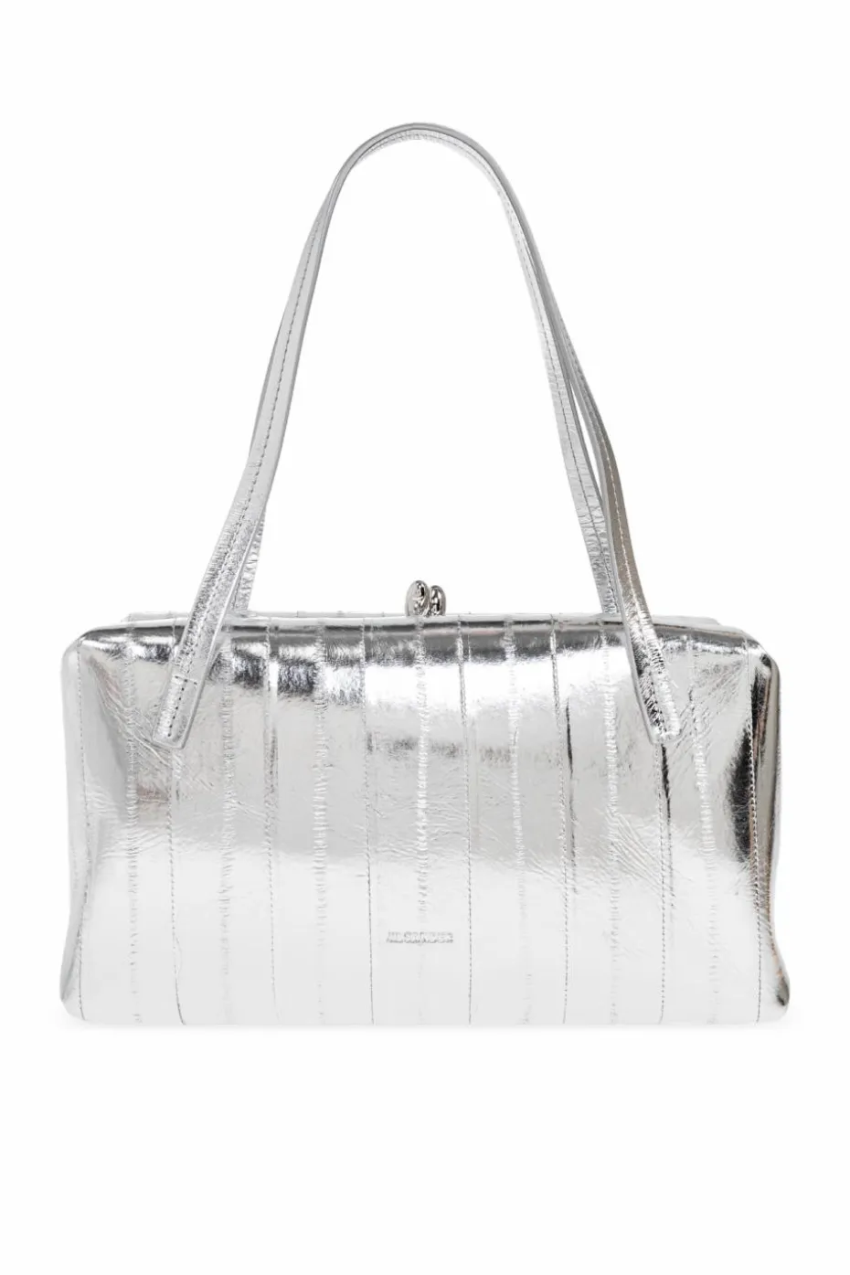 JIL SANDER SILVER Shoulder bag `Knot`
