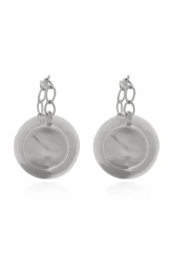 JIL SANDER SILVER Silver earrings