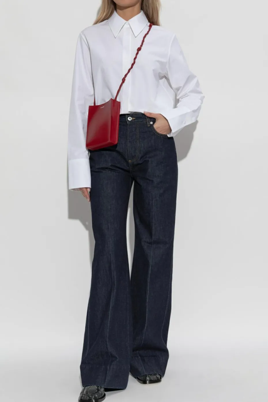 JIL SANDER WHITE Cotton shirt