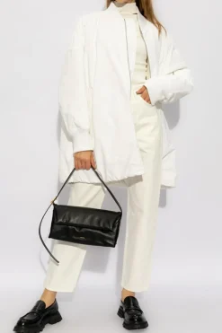 JIL SANDER WHITE High-waisted jeans