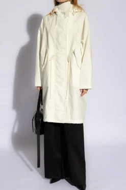 JIL SANDER+ WHITE Hooded parka
