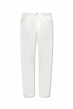 JIL SANDER WHITE Loose-fitting jeans