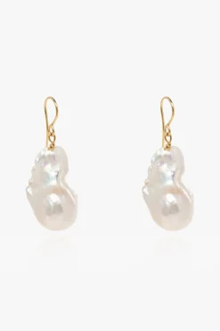 JIL SANDER WHITE Pearl earrings