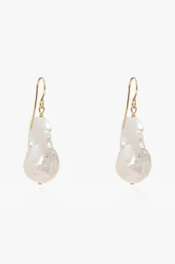 JIL SANDER WHITE Pearl earrings