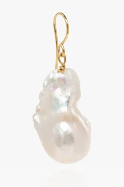 JIL SANDER WHITE Pearl earrings