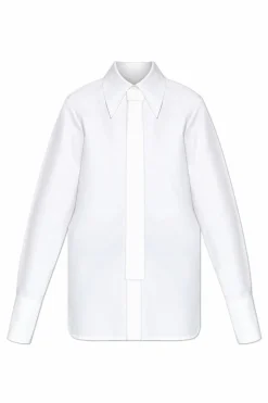 JIL SANDER WHITE Shirt with tie