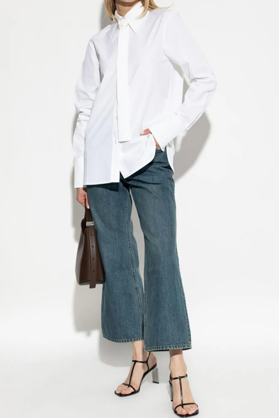 JIL SANDER WHITE Shirt with tie