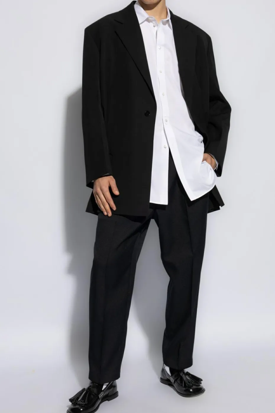 JIL SANDER WHITE Shirt with logo