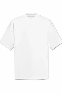 JIL SANDER WHITE T-shirt in oversize style