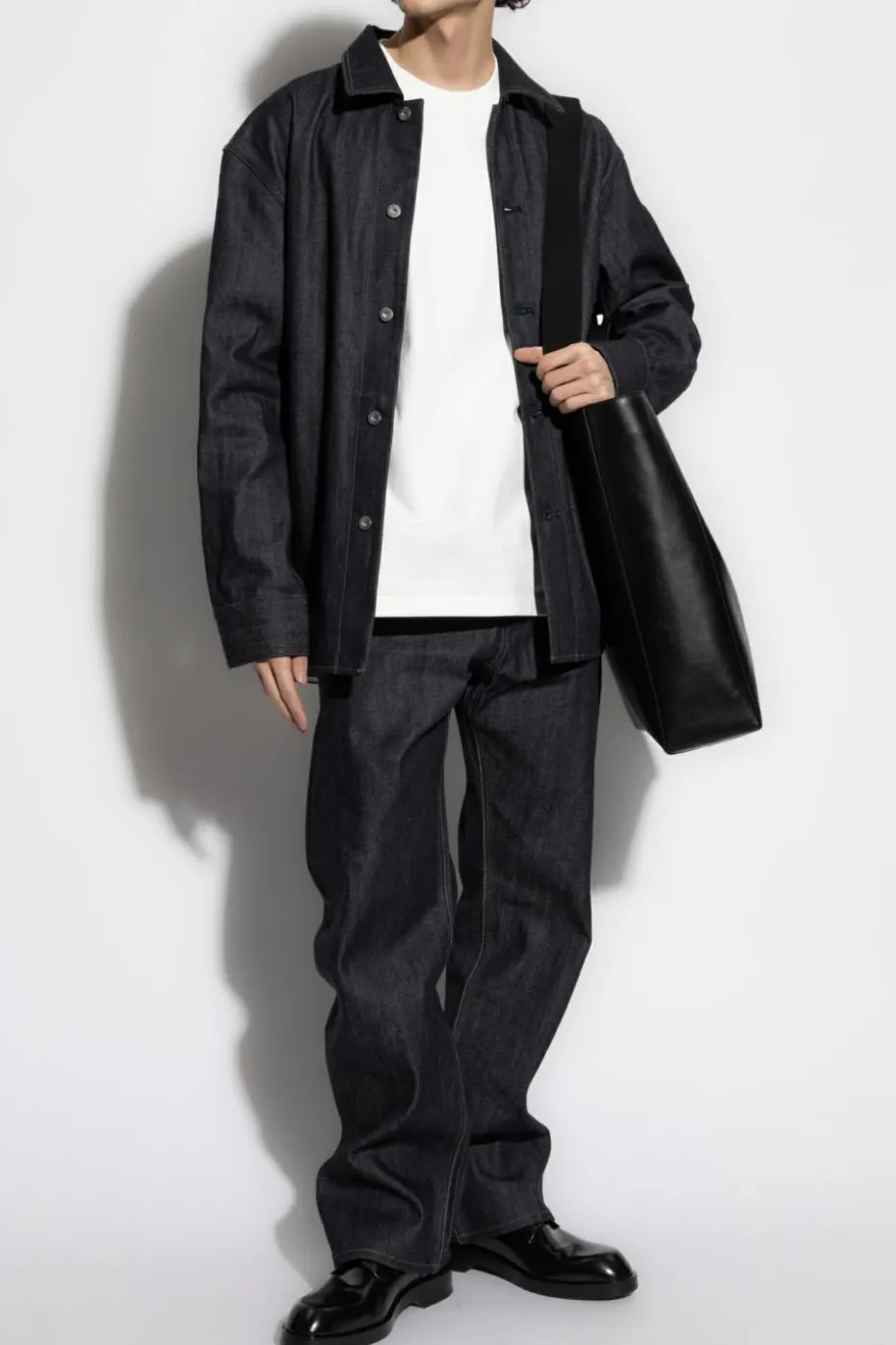 JIL SANDER WHITE T-shirt in oversize style