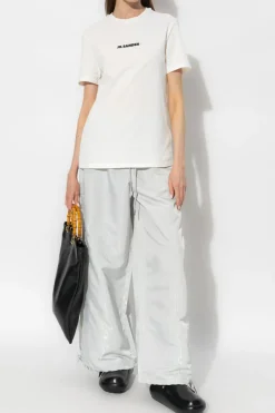 JIL SANDER+ WHITE T-shirt with logo