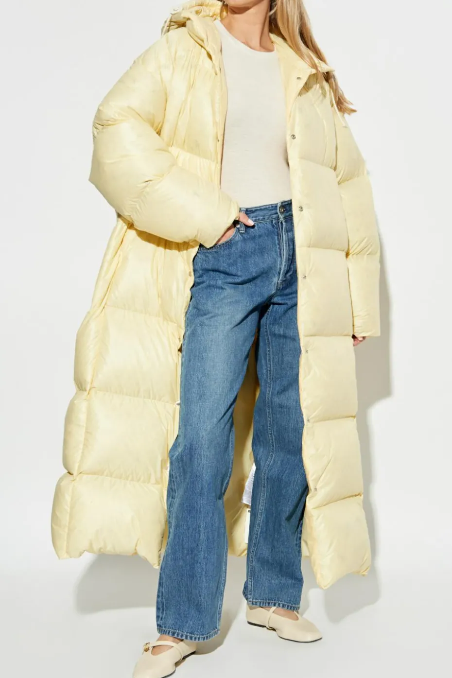 JIL SANDER+ YELLOW Down coat