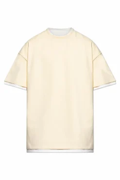 JIL SANDER YELLOW T-shirt with print