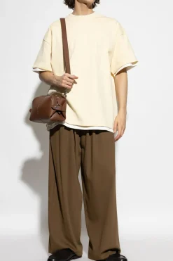 JIL SANDER YELLOW T-shirt with print