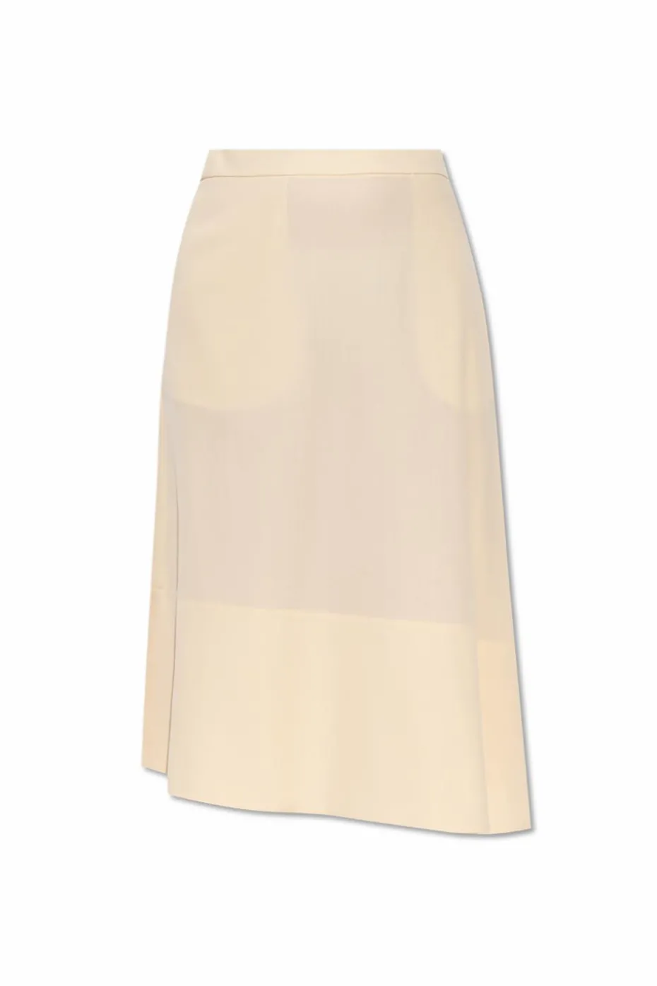 JIL SANDER YELLOW Wool skirt
